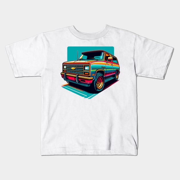 Chevy Astro Kids T-Shirt by Vehicles-Art